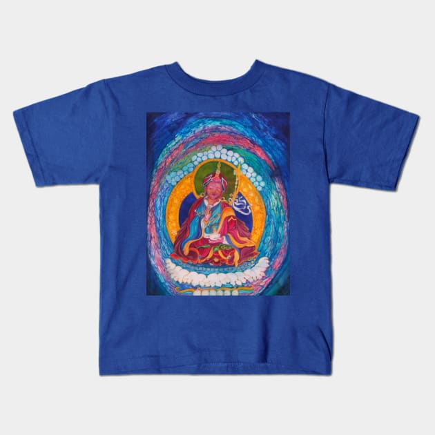 Tibetan Lama Kids T-Shirt by shimaart